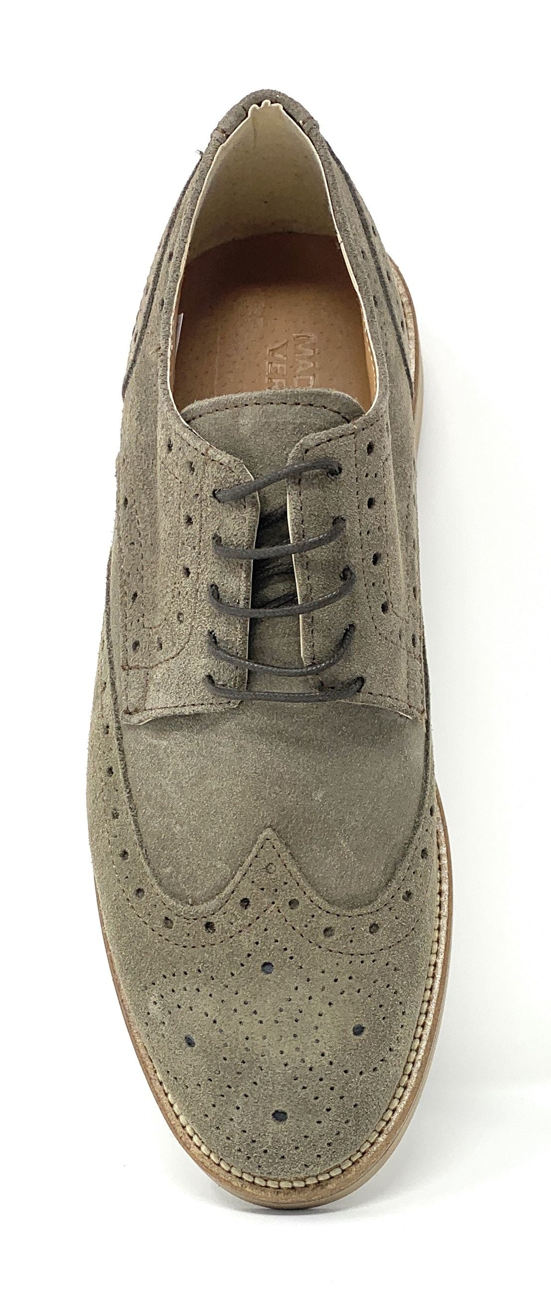 Scarpa modello polacchina BKS 0503 camoscio taupe uomo
