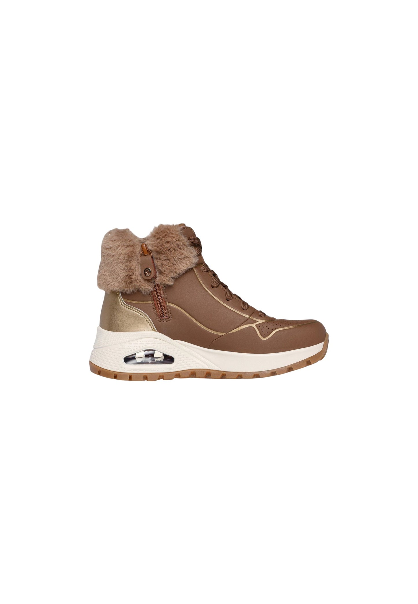 Stivaletto con pelliccia SKECHERS UNO RUGGED - Fall Shimmer 167993/TPGD Donna