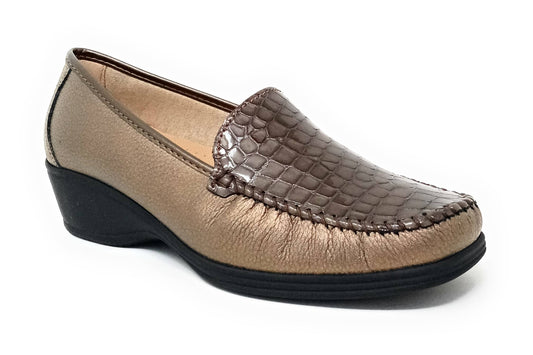mocassino comfort 2377 MELOBRONZO/FANGO donna