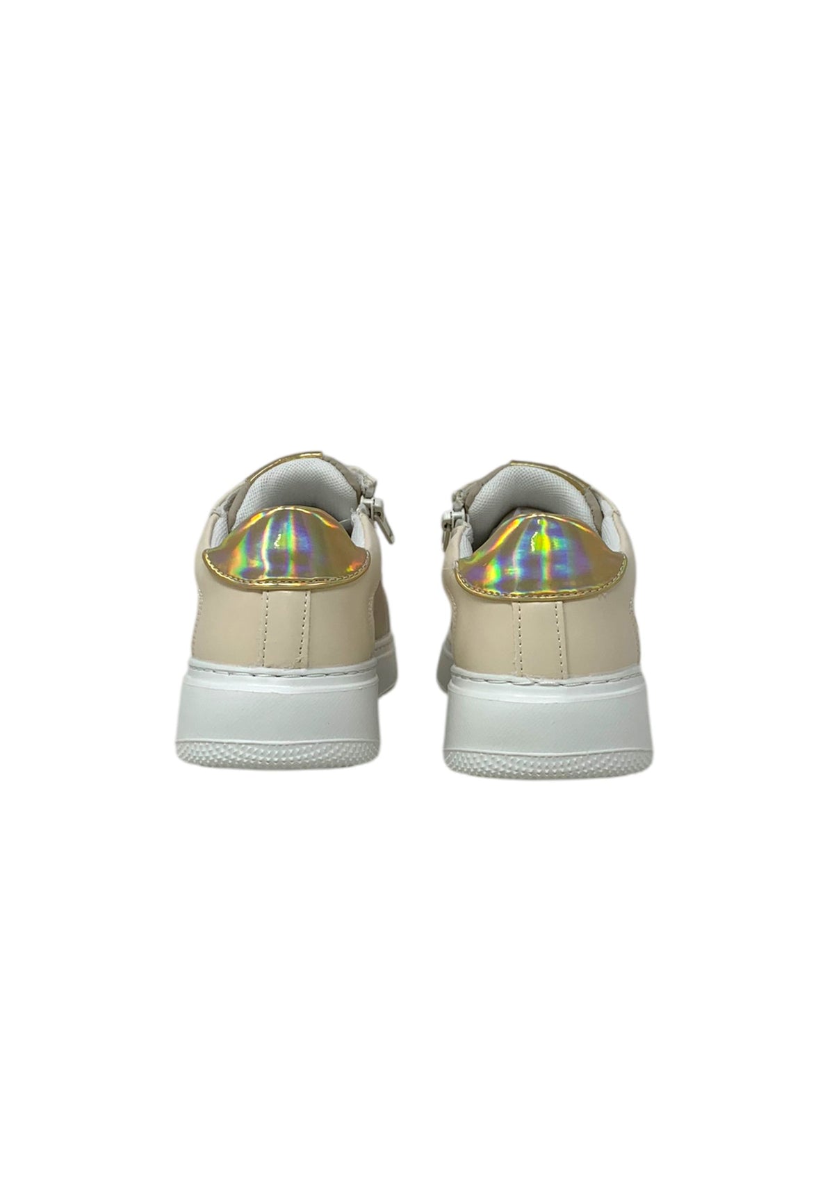 SNEAKER ASSO AG-17062 cream/gold bambina/ragazza