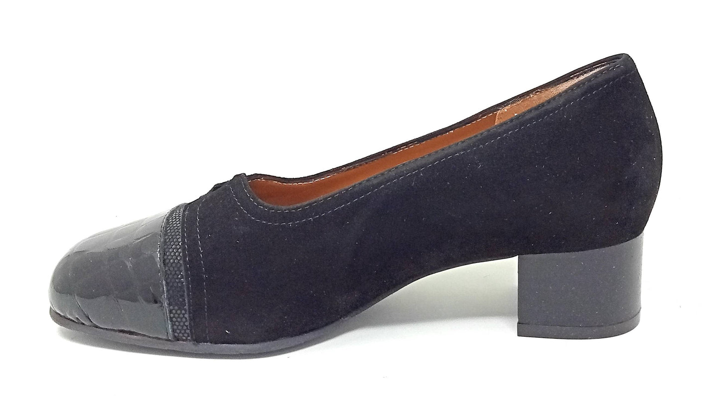 Scarpa comfort da passeggio SOFFICE SOGNO 21012 CAMOSCIO NERO donna