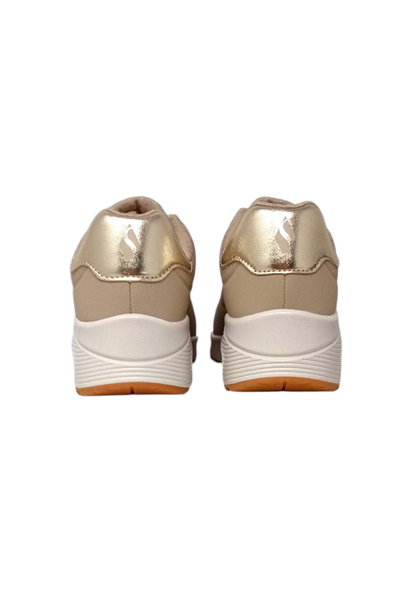 Sneakers SKECHERS Uno - Shimmer away 155196/NUDE Donna