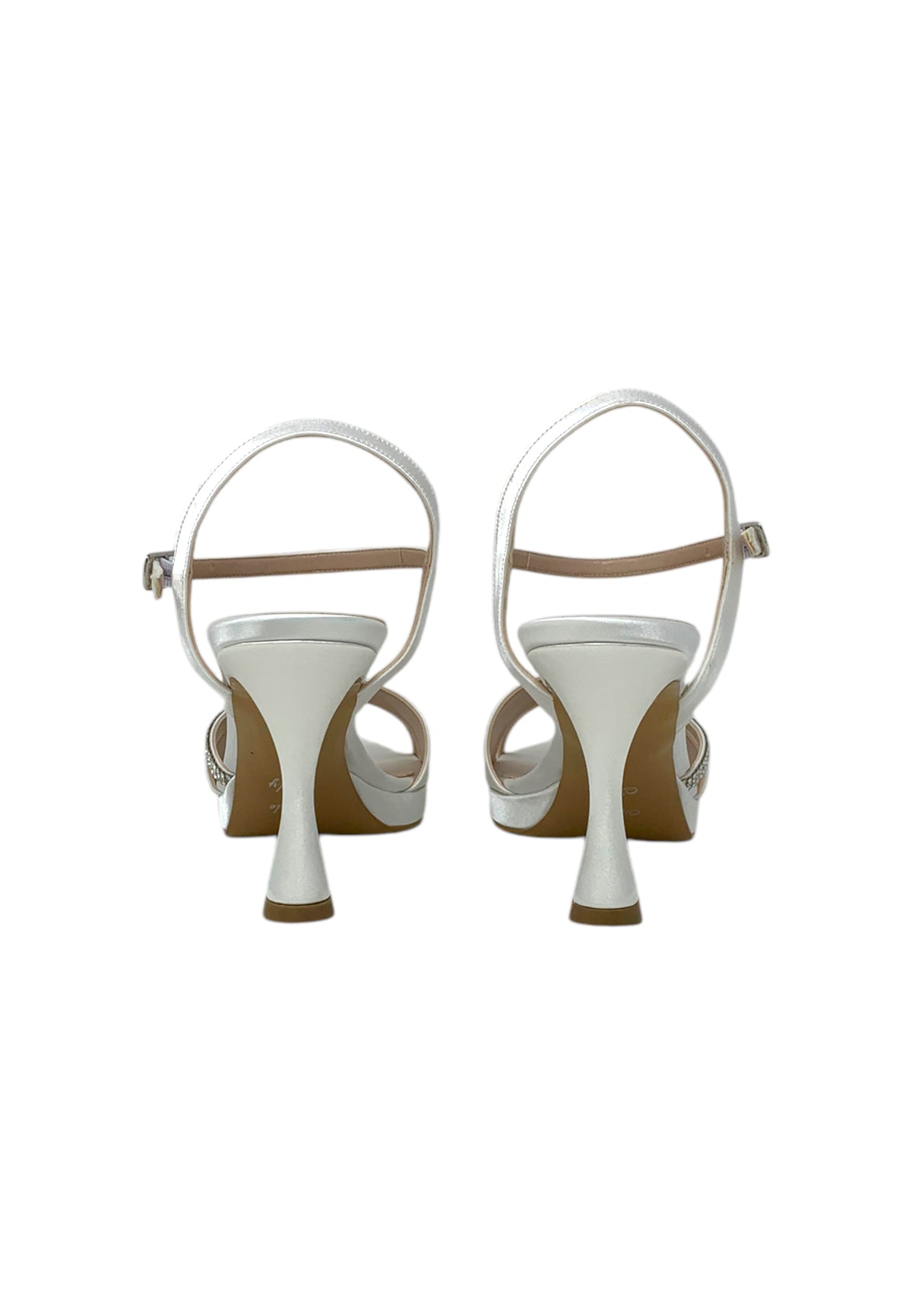 Italia Leone Sandali con tacco A7889 RASO 02 Donna sposa
