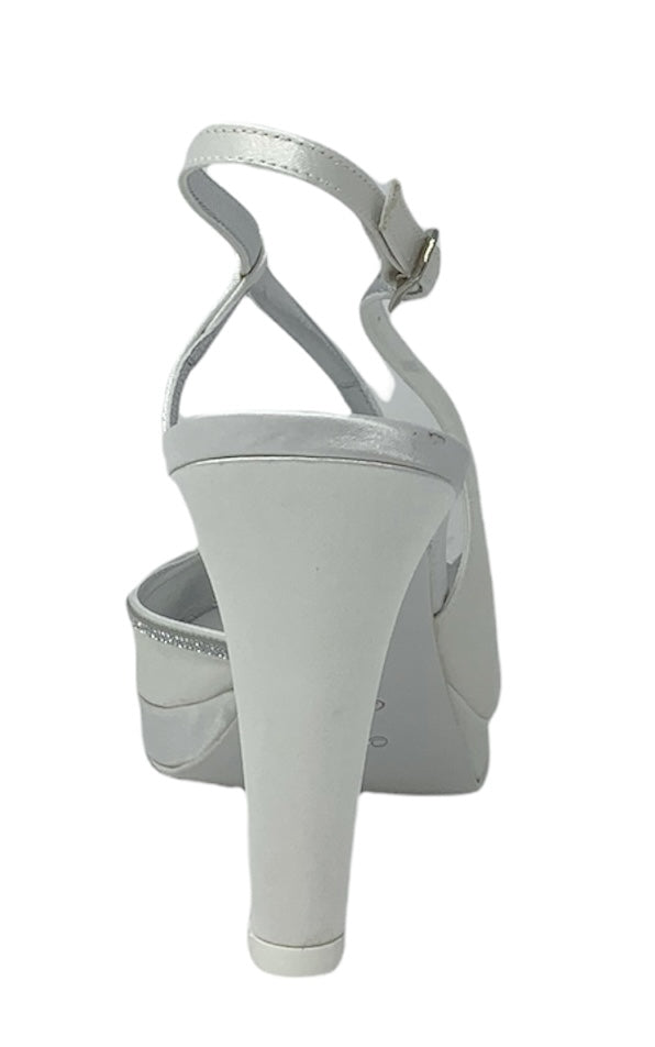 Sandalo col tacco JOEL A120 RASO MORELLI LUX AVOIO002 SPOSA