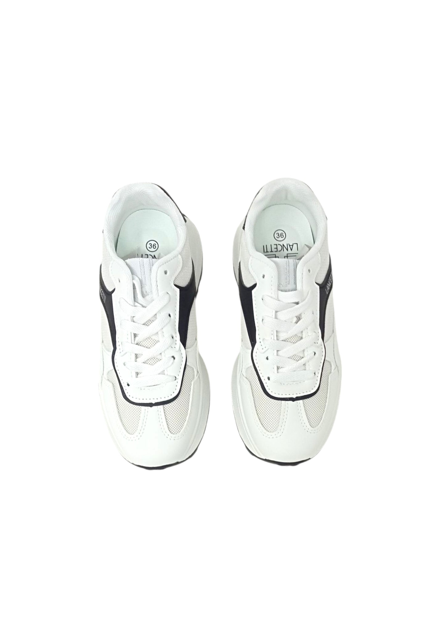Sneaker LANCETTI LNC-574 WHT/SIL/BLK Donna