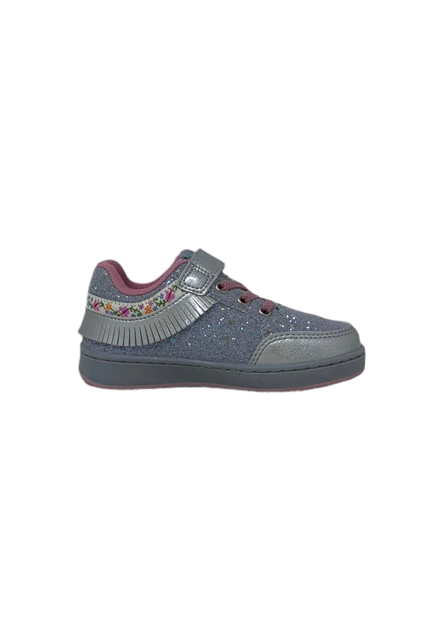 Sneakers LELLI KELLY Frangetta Mix LKAA8090 grigio chiaro Bambina
