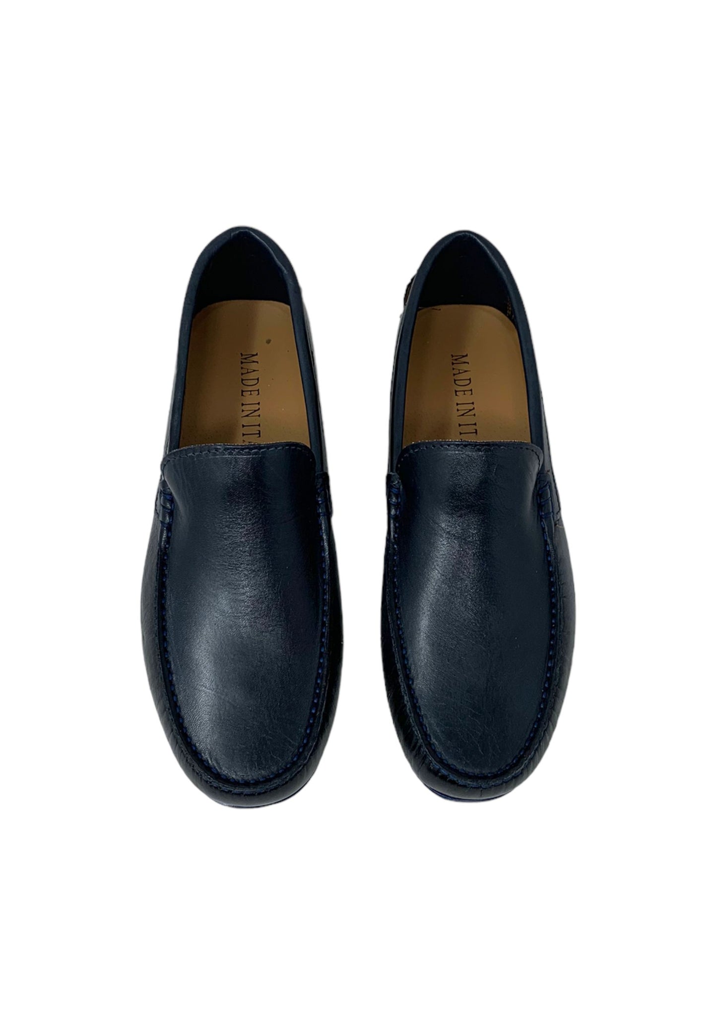 Mocassino BKS 100 PBLU uomo in pelle