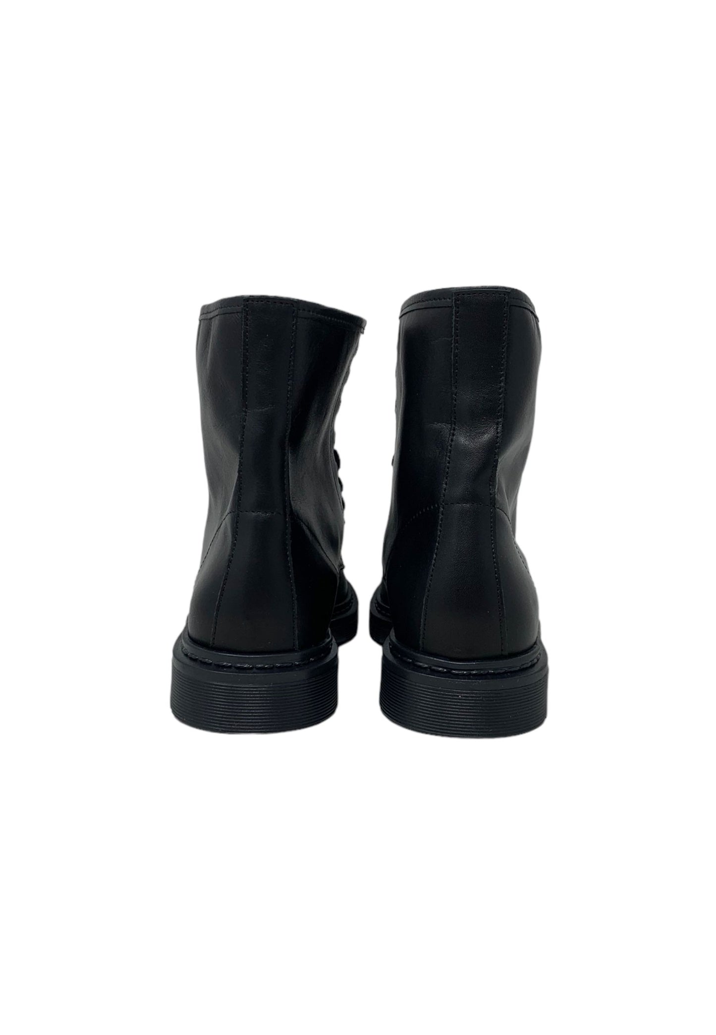 Anfibi NIU-LU G8 FORI PELLE NERO donna