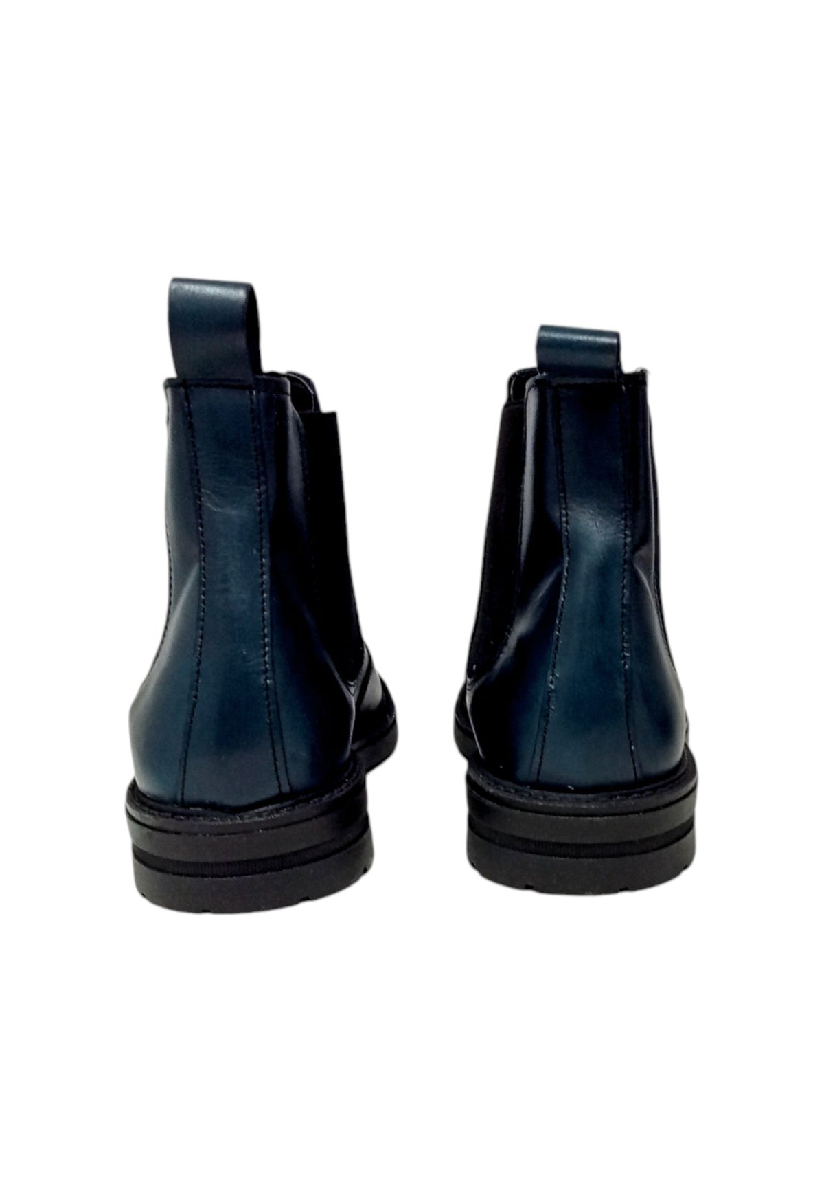 Italia Leone Stivaletto chelsea 0870 pelle blu uomo