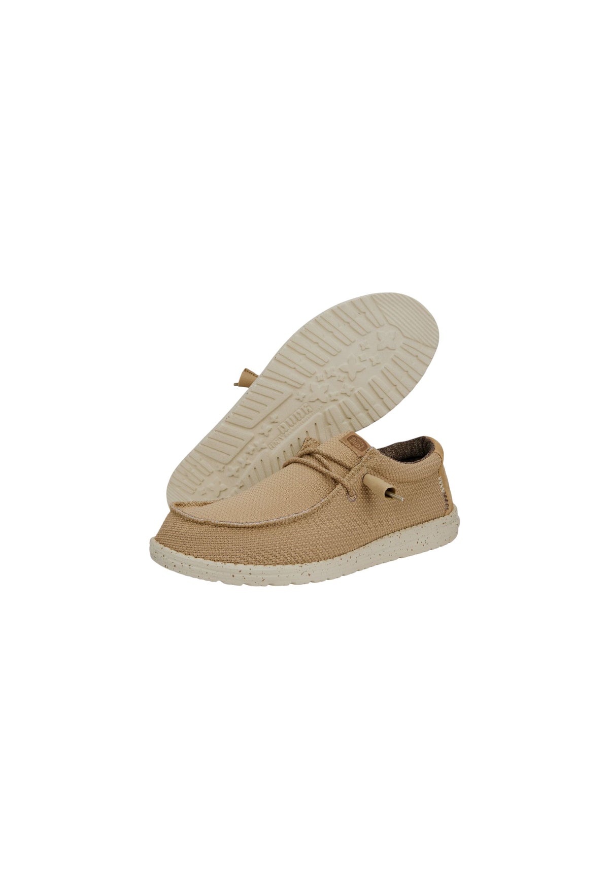 Mocassini HEYDUDE WALLY SPORT MESH 40403-25W TAN/WHT Uomo