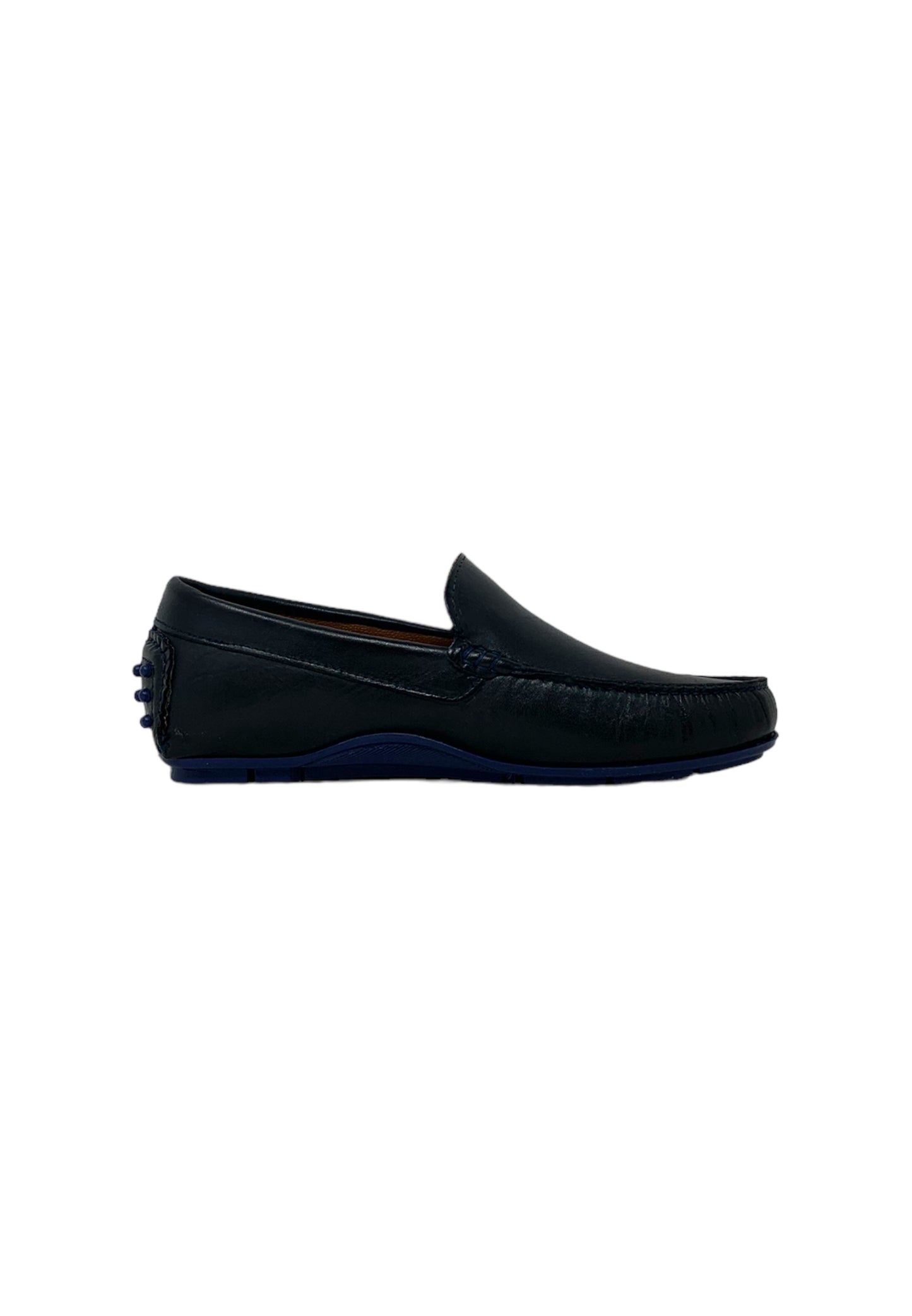 Mocassino BKS 100 PBLU uomo in pelle