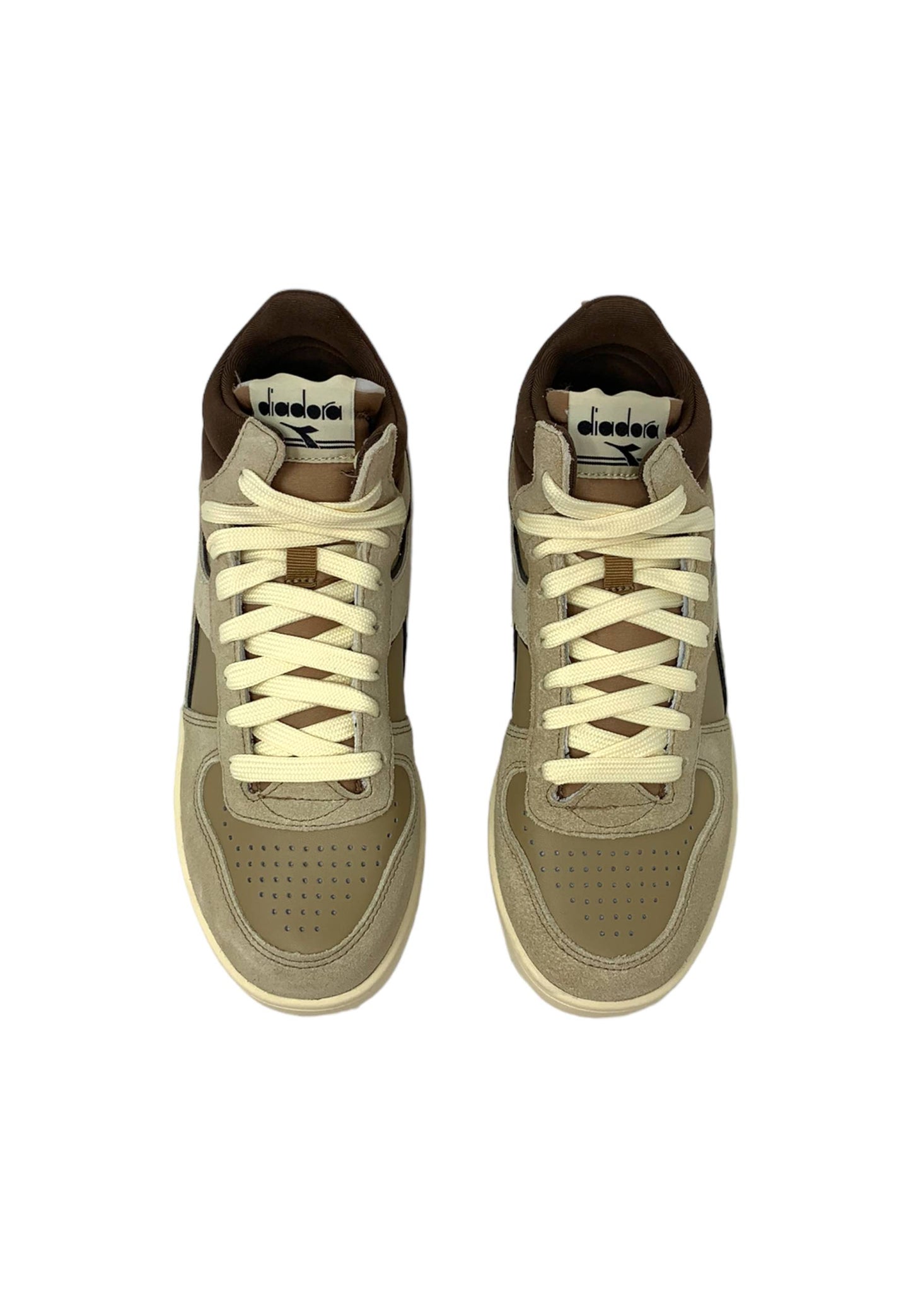 Sneaker DIADORA MAGIC BASKET DEMI CUT SUEDE LEATHER 501.178563 01 25075 Uomo