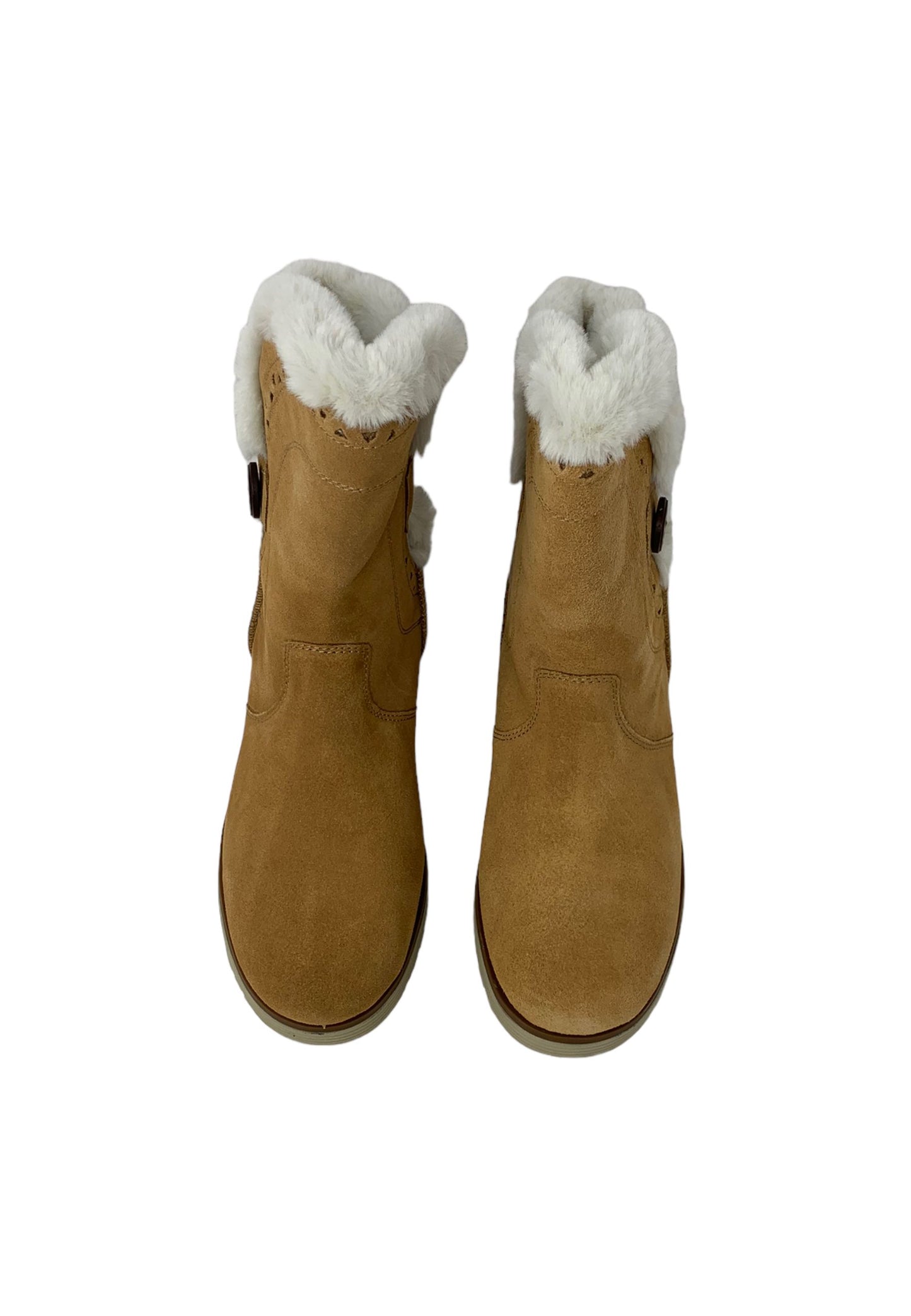 Stivaletto con pelliccia SKECHERS - COZY PEAK 49811/TAN Donna