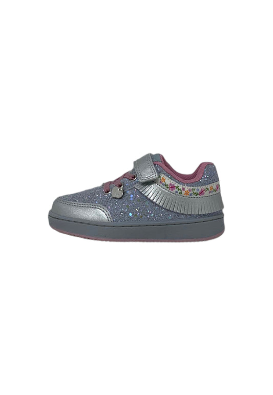 Sneakers LELLI KELLY Frangetta Mix LKAA8090 grigio chiaro Bambina