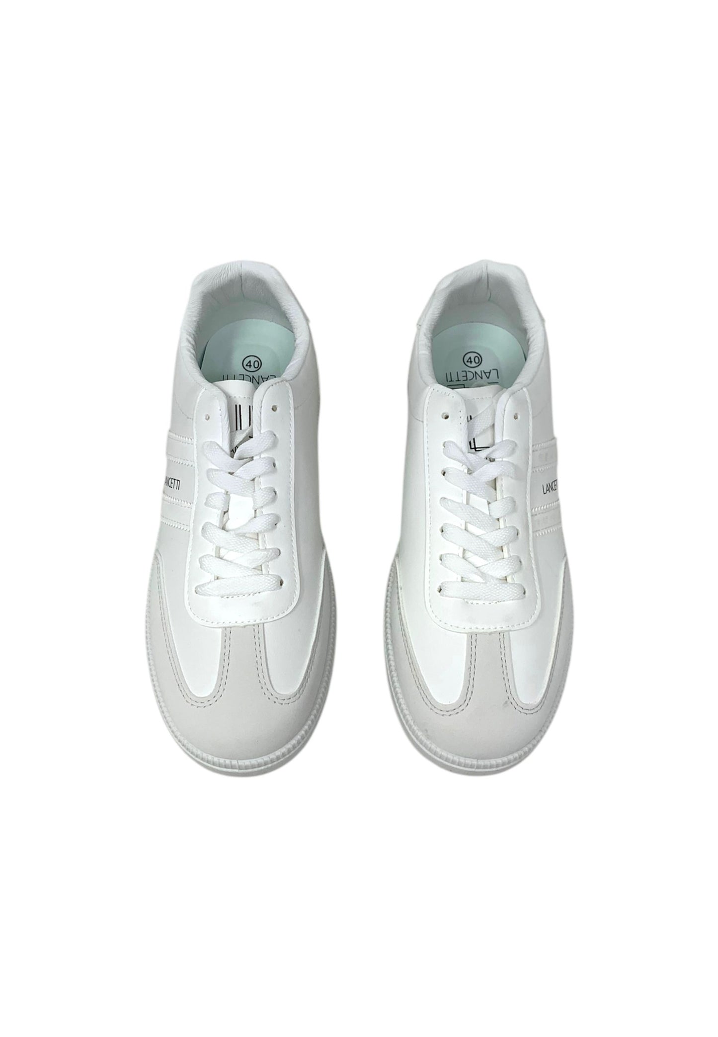 Sneaker LANCETTI LNC870-3 ALL WHITE uomo