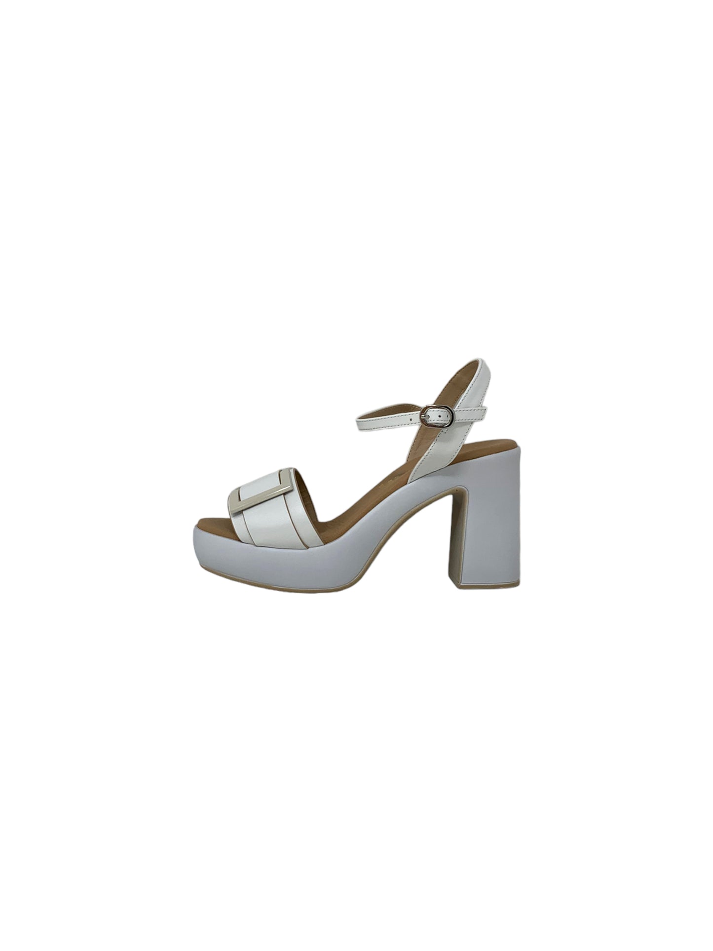 Sandalo con tacco FASCINO DONNA 73215-E3 BIANCO donna