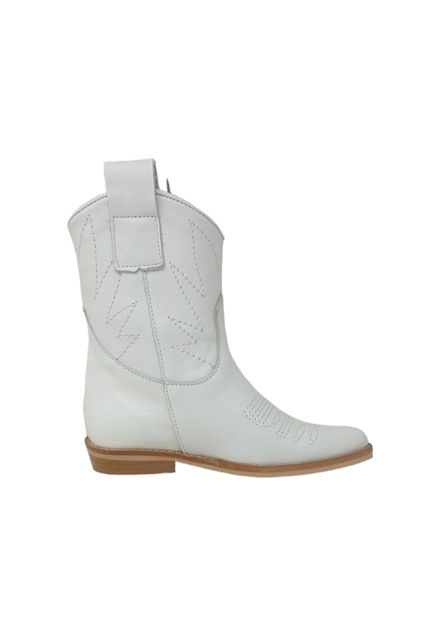 Texani Made In Italy 104 vitello bianco bambina/ragazza