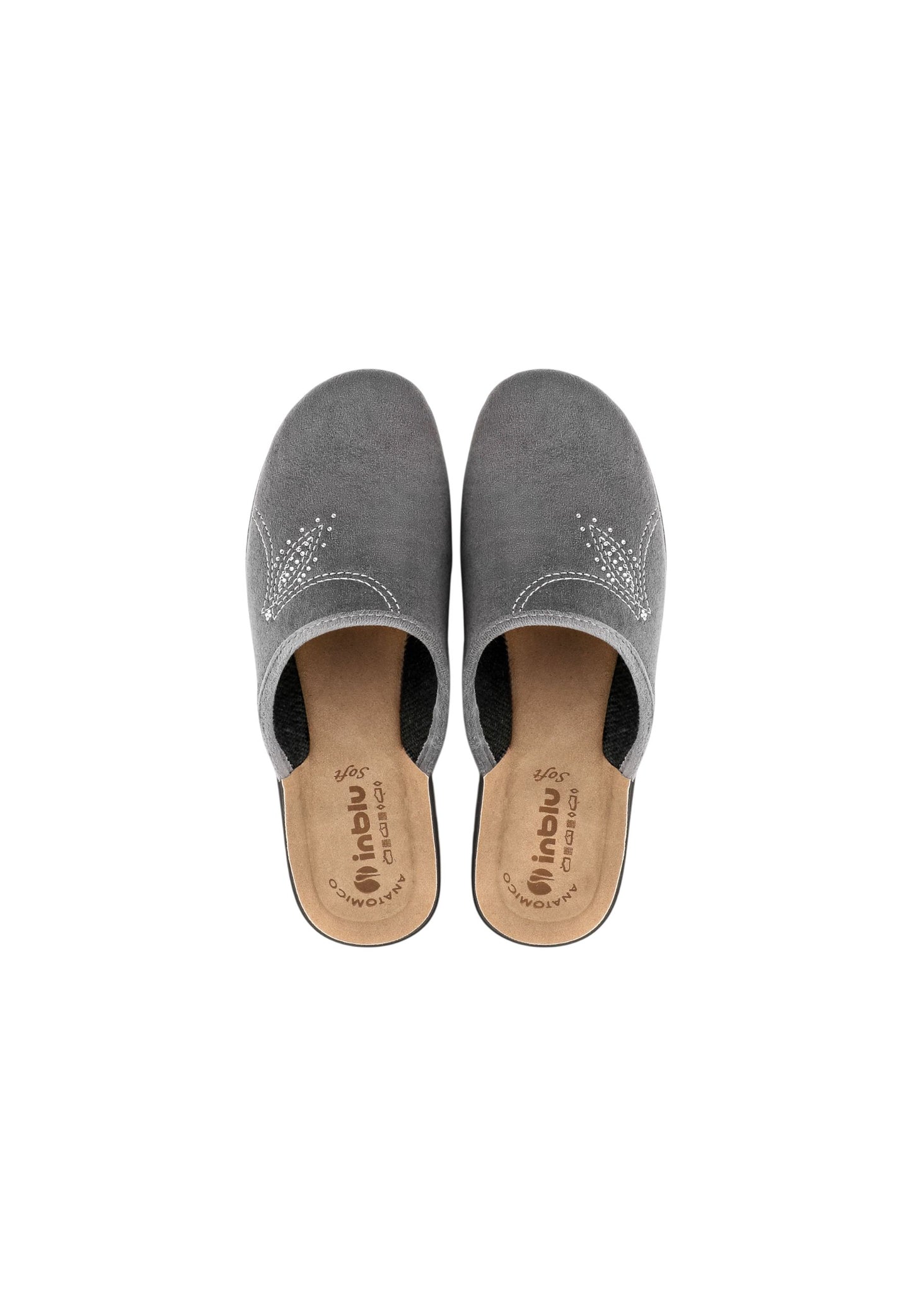 Pantofola INBLU CF000048 GRIGIO donna