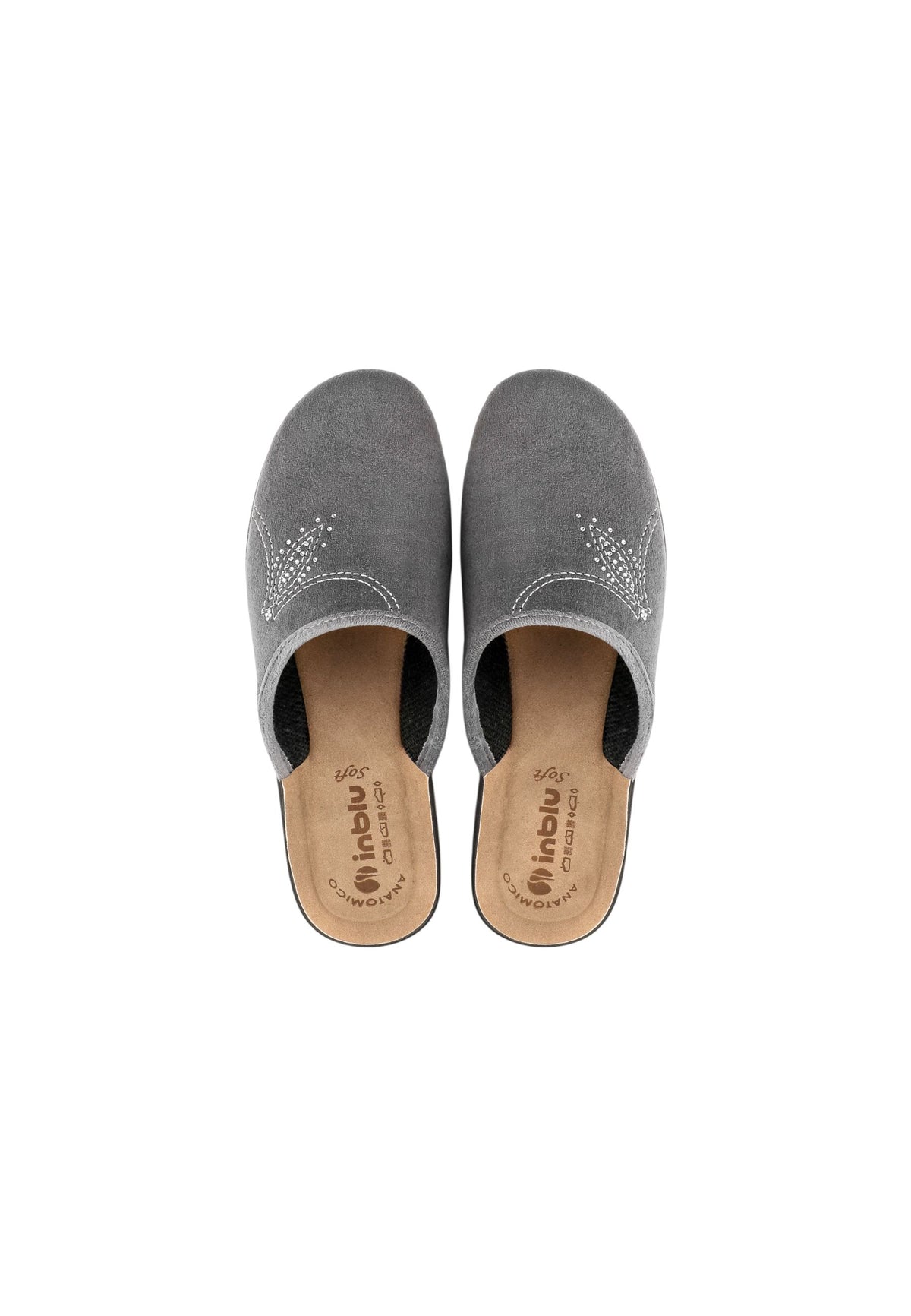 Pantofola INBLU CF000048 GRIGIO donna