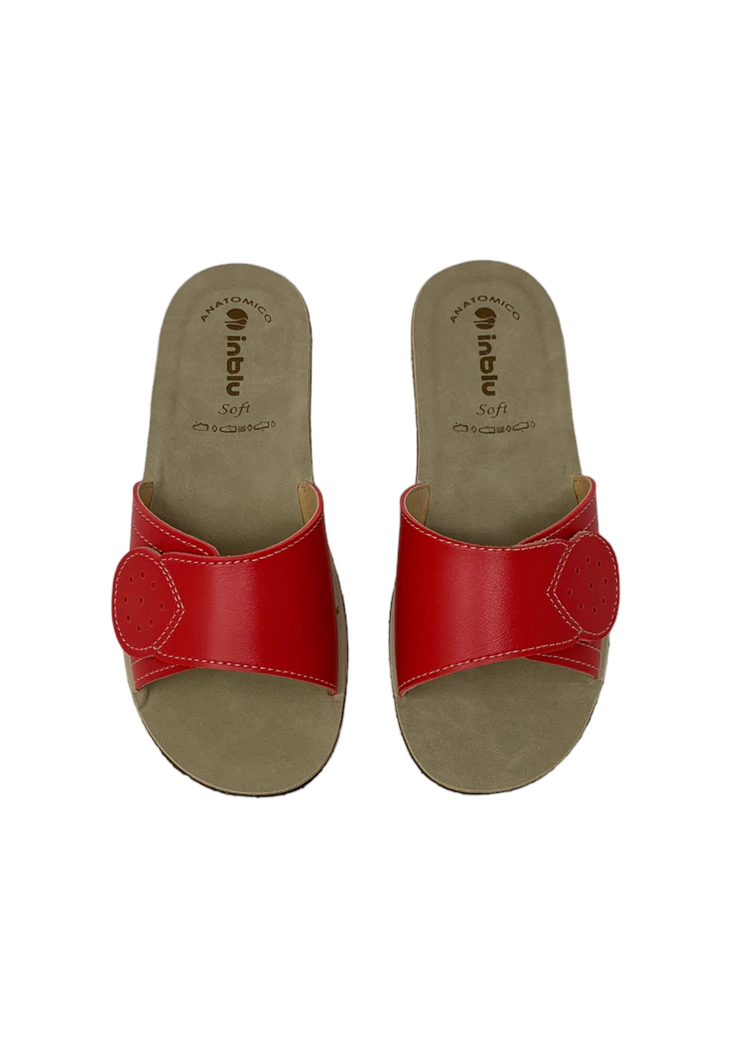 Ciabatta INBLU 26000087 ROSSO donna