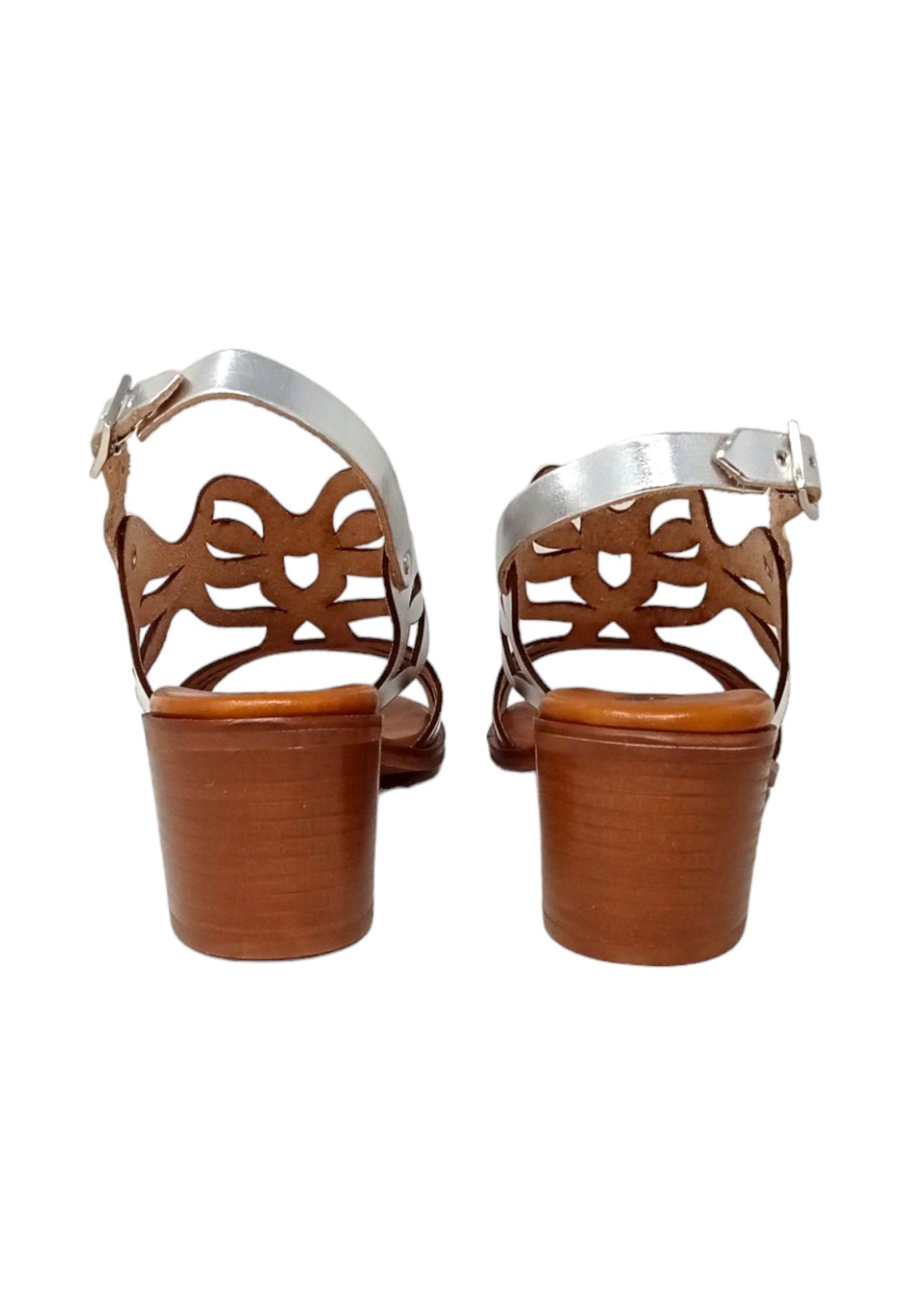 Sandalo NOTARO A137 ARGENTO Donna