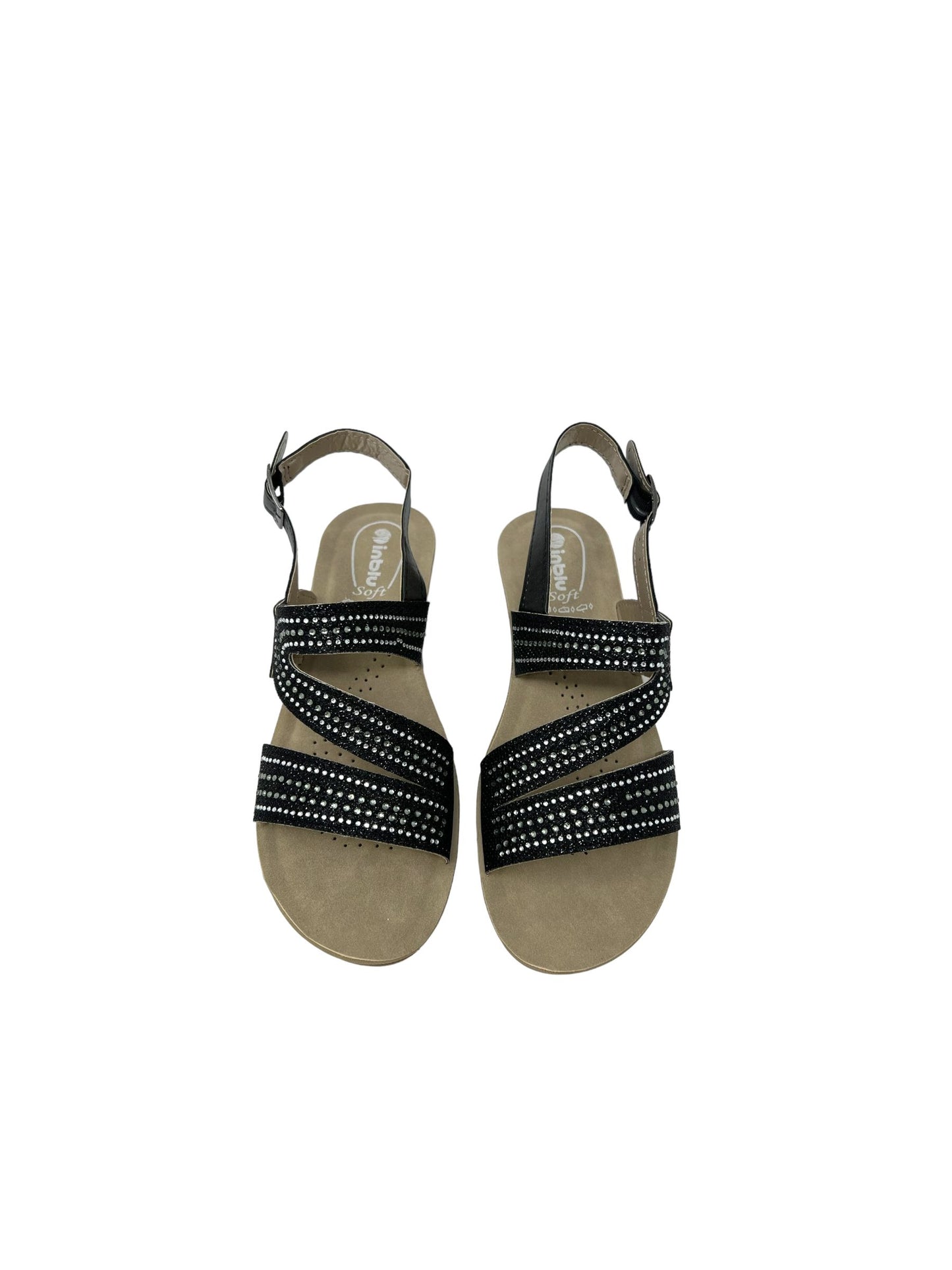 Sandalo INBLU RN000016 NERO DONNA