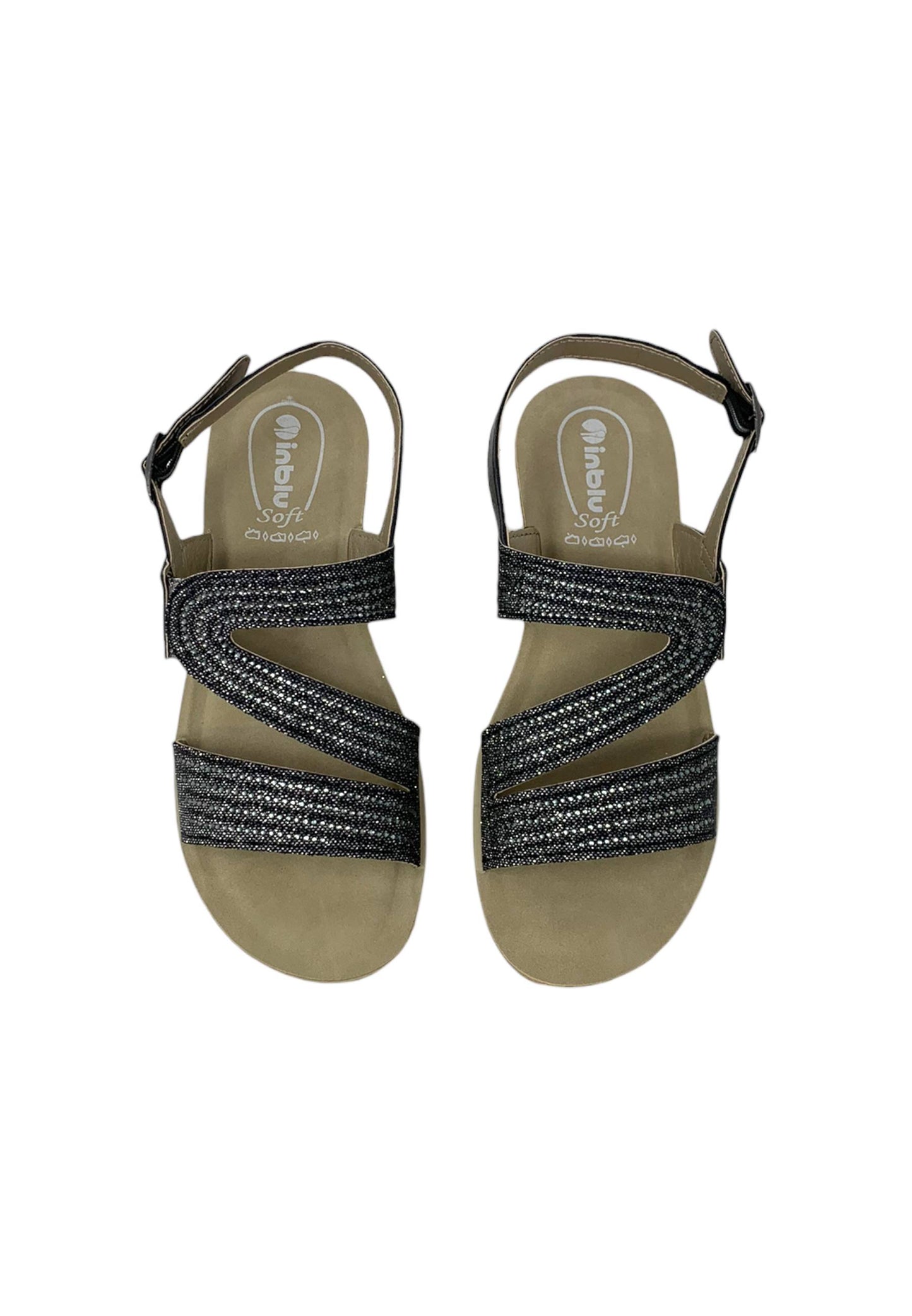 Sandalo INBLU RN000019 NERO DONNA