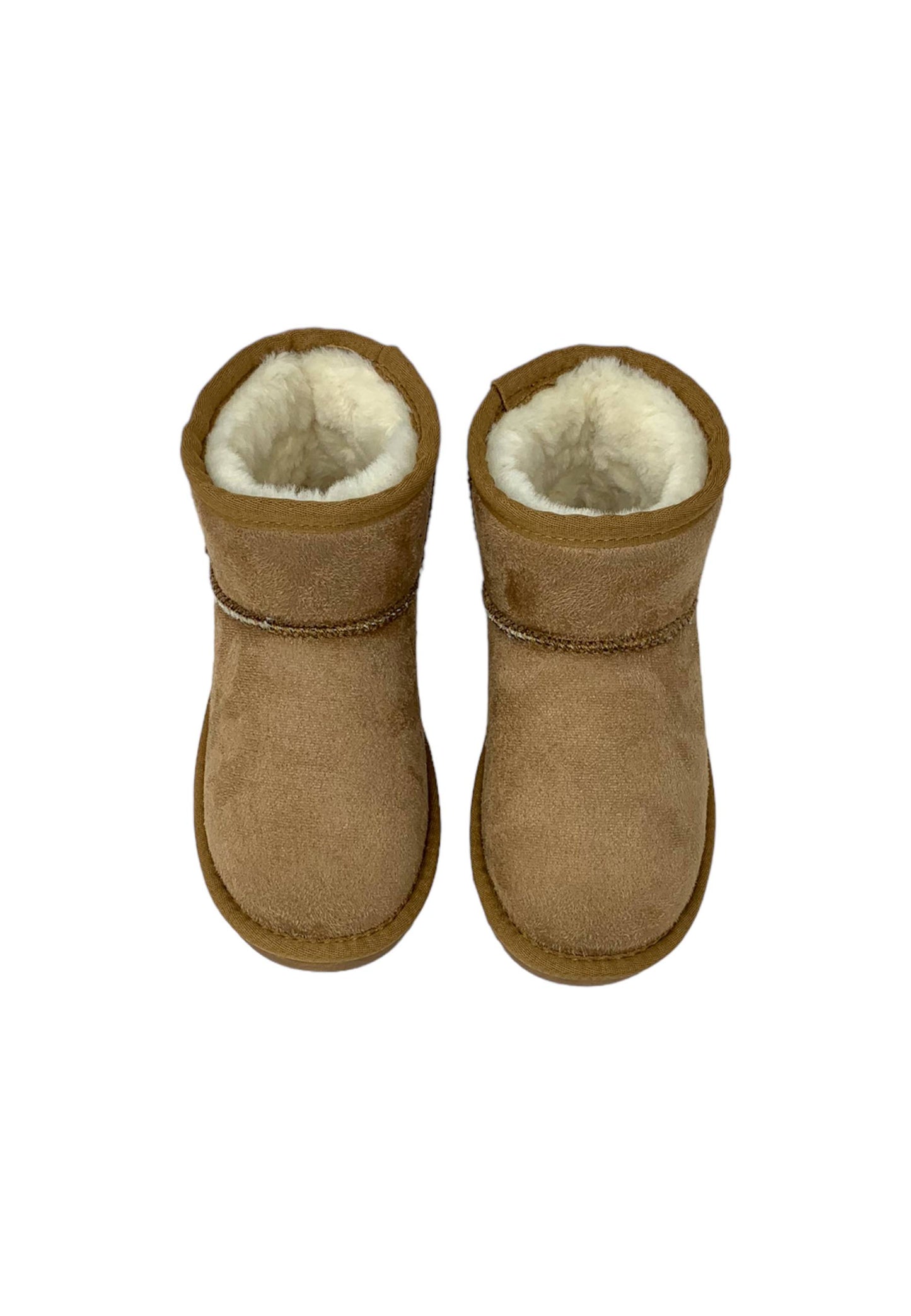 Stivaletto con pelliccia GRUNLAND JR CROMPO1633-14 CUOIO bambina