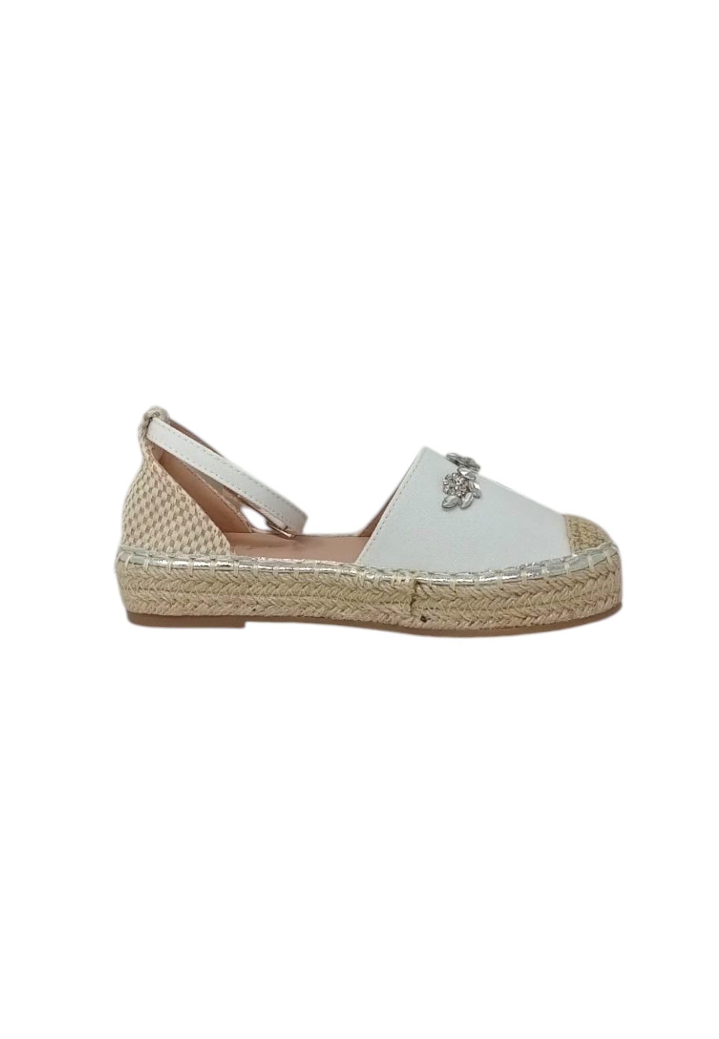 Sandali espadrillas GAËLLE Paris Junior GE0006T DOLL WHITE Bambina