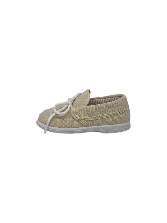 Mocassino DXO Vigevano VELA COTTON ECRU  bambino