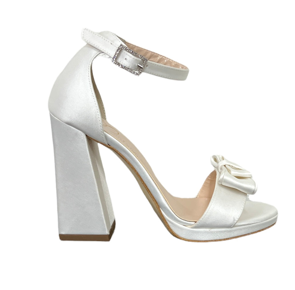 Sandalo col tacco Danira 199AA063 RASO PANNA Sposa donna