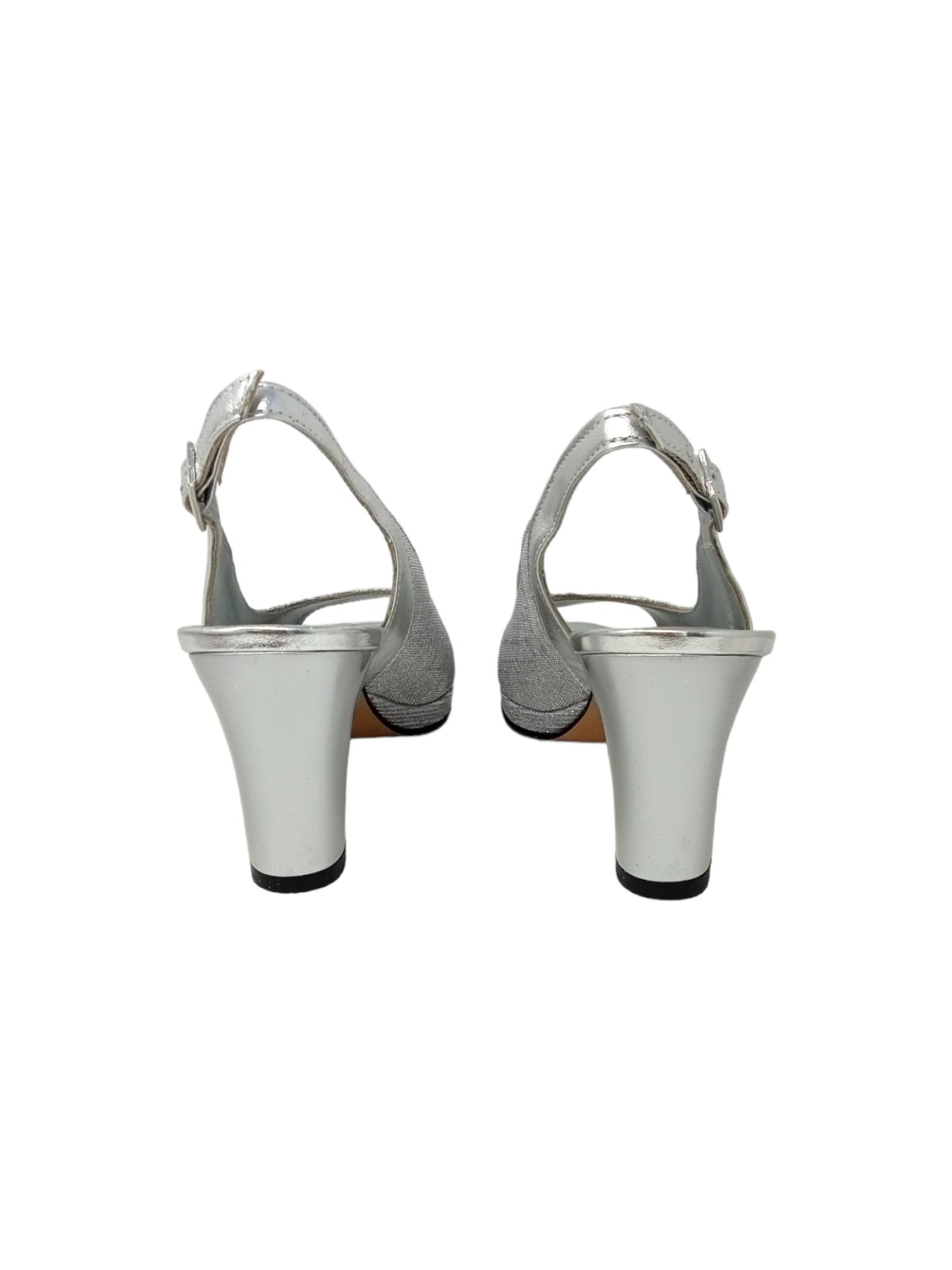 Sandalo con tacco VERNISSAGE 23660 GALASSIA ARGENTO donna