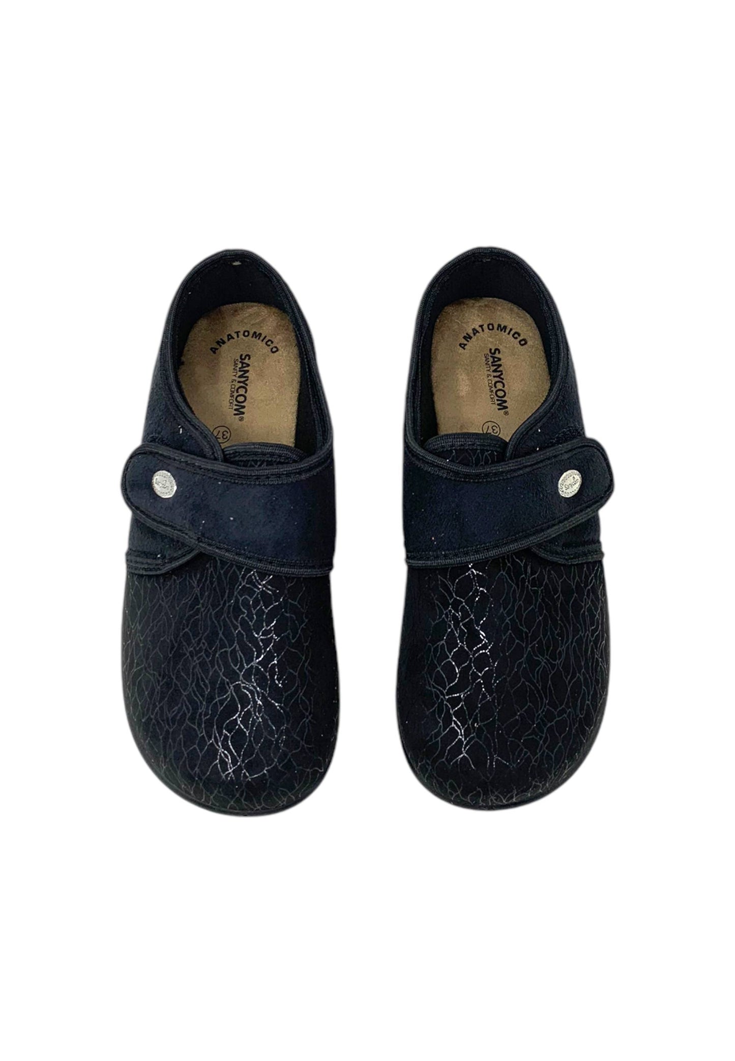 Pantofola chiusa SANYCOM 7175 ragnatela NERO DONNA