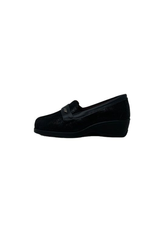 Mocassino comfort 9091 nero donna