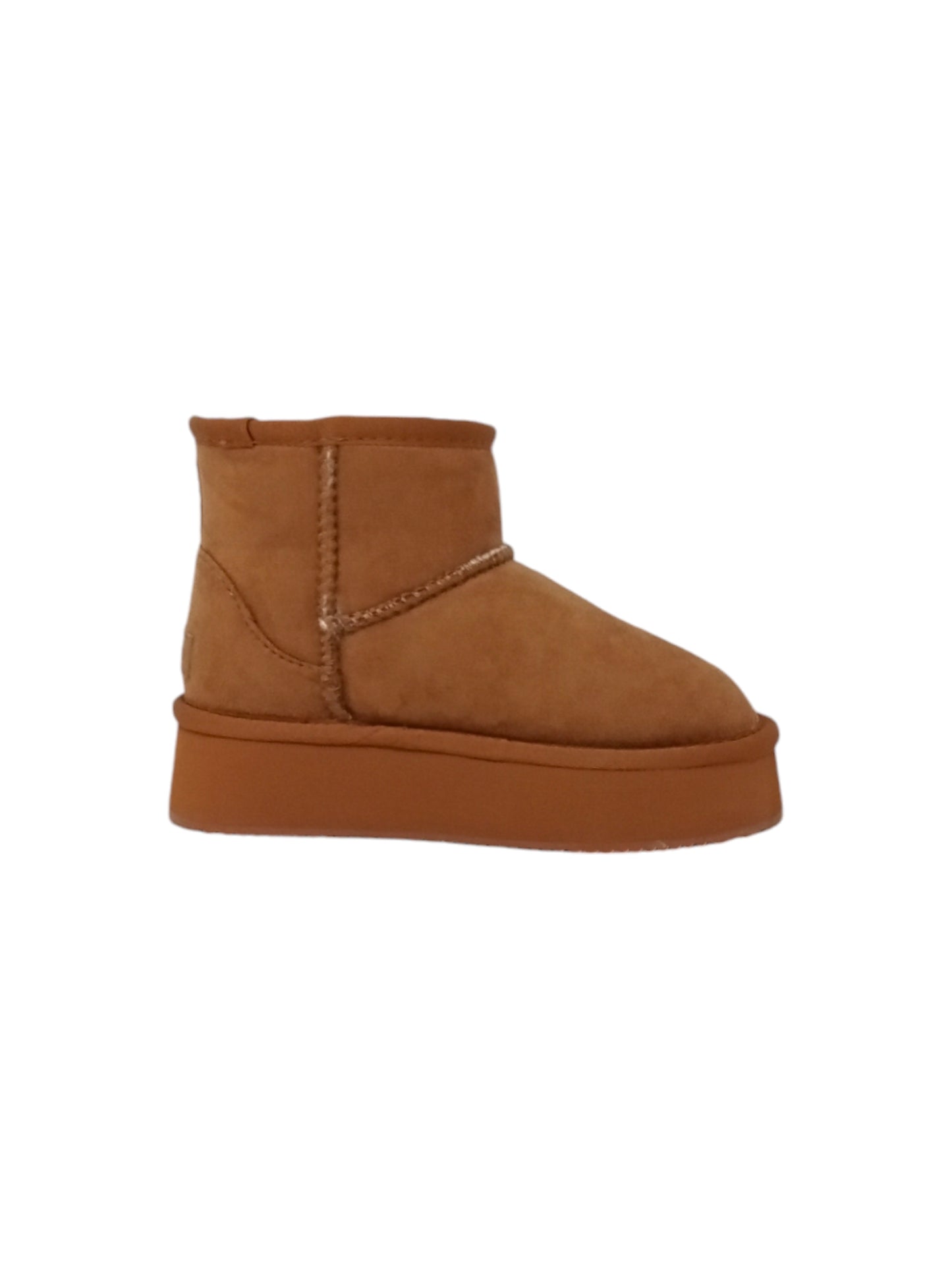 Stivaletto con pelliccia GRUNLAND JR CRIS PO2145-I4 CUOIO bambina/ragazza