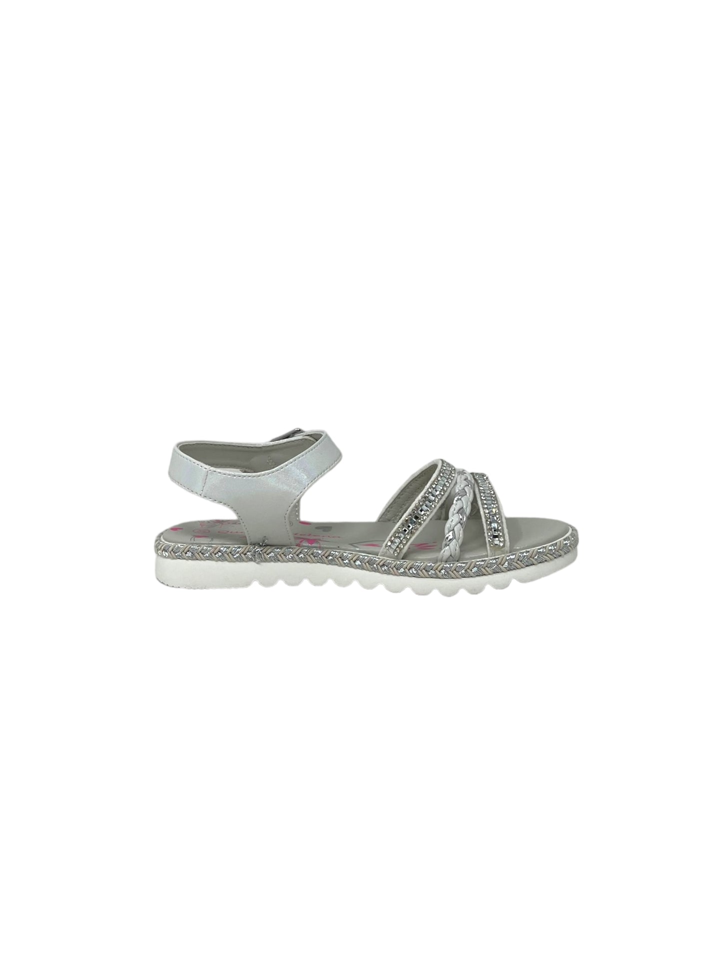Sandali QUEEN HELENA QS22051 bianco bambina