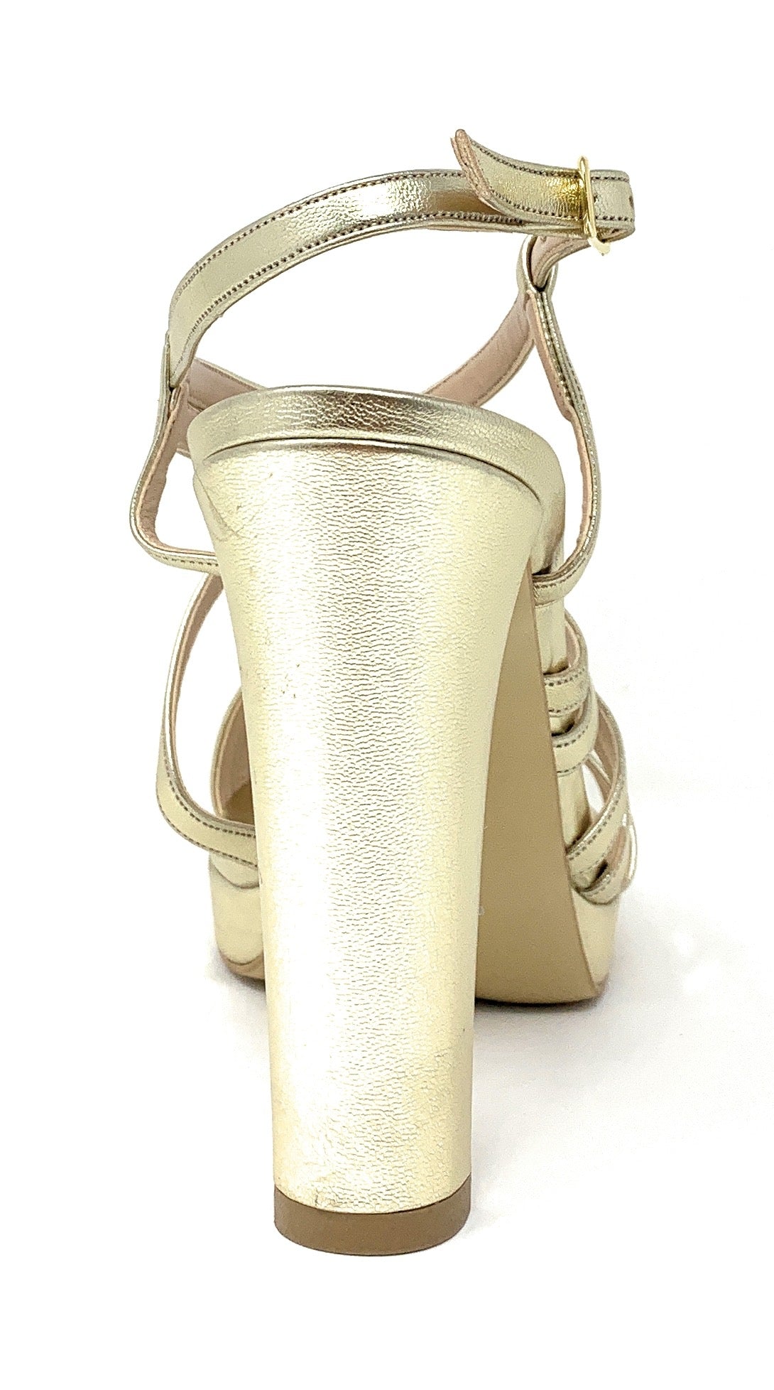 Sandalo col tacco JOEL A7381 LIZ LAME PLATINO donna