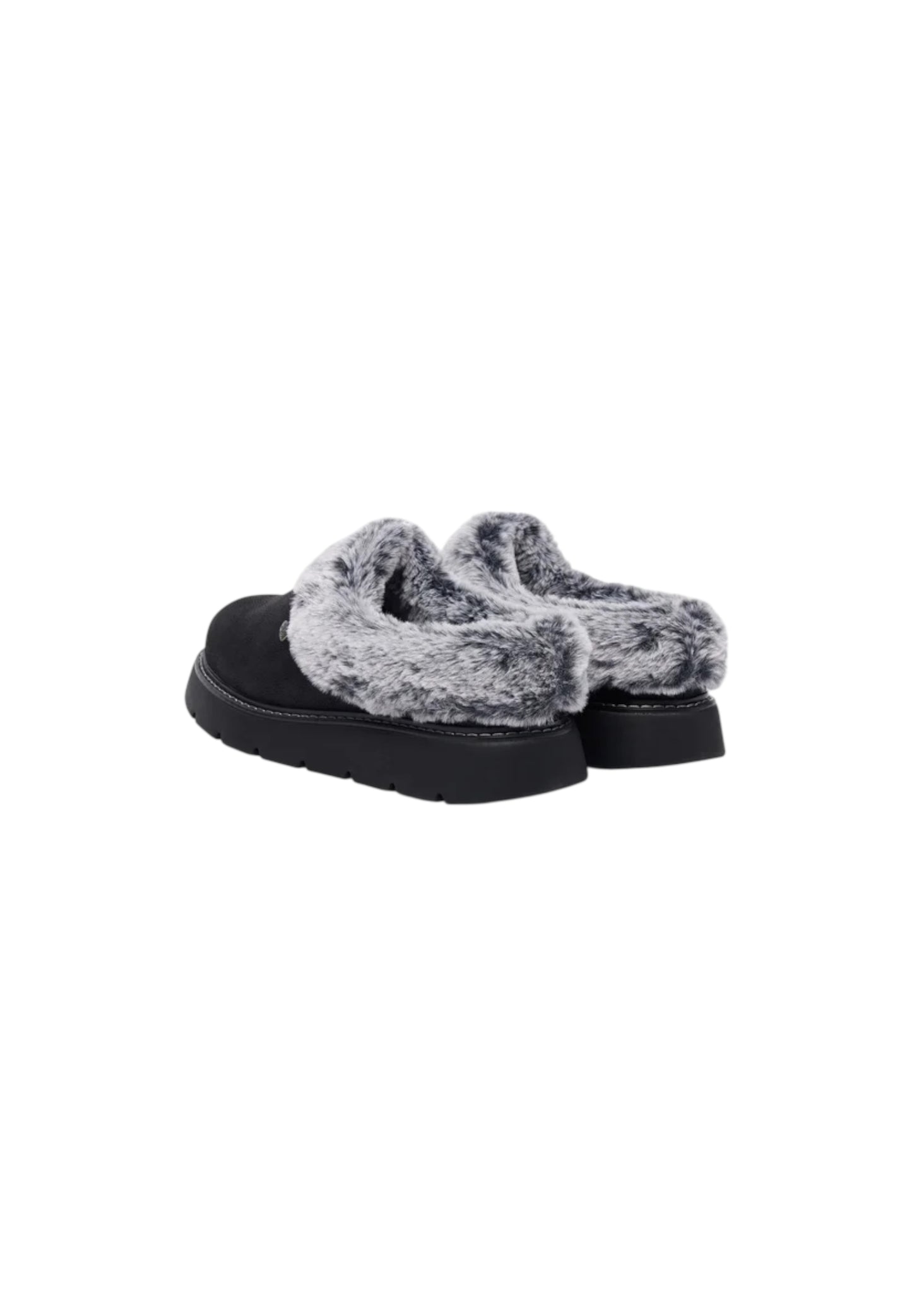 Pantofole con pelliccia SKECHERS - Keepsakes lite COZY BLEND 114762/BBK Donna