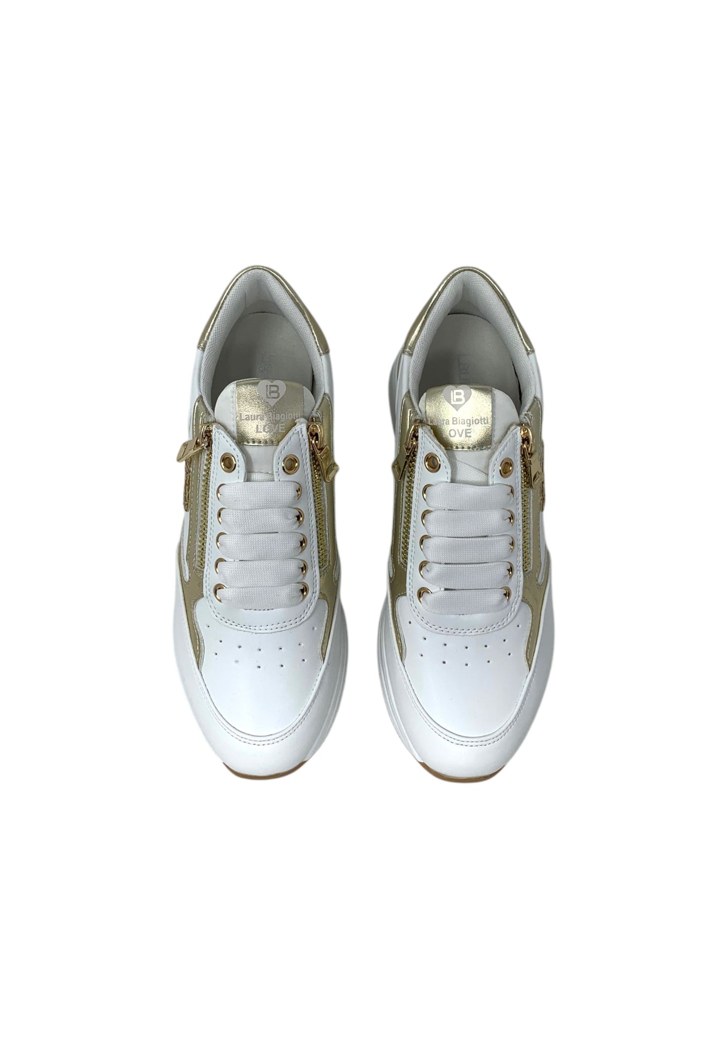 Sneakers LAURA BIAGIOTTI 9660 wht/gold Donna