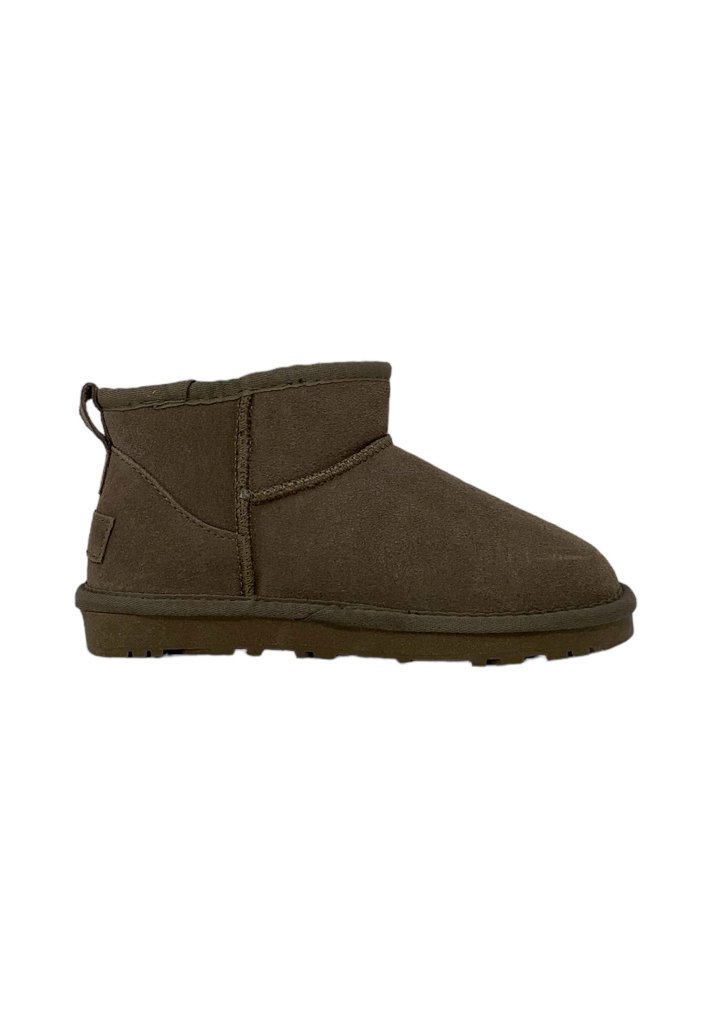 Stivaletti con pelliccia W-1022 TAUPE Made in Italy donna