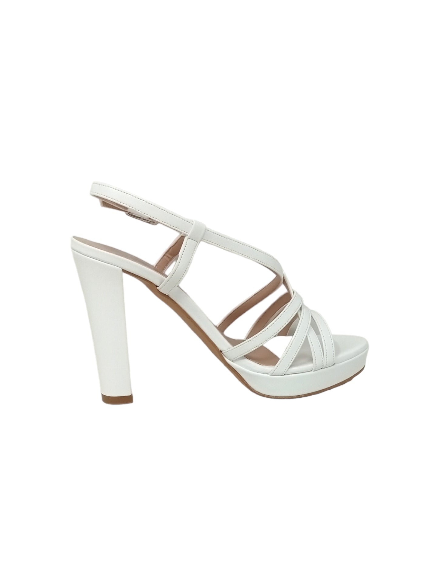 Sandalo col tacco JOEL A7575 NAPPA BIANCO donna