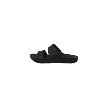 Pantofola doppia fascia CROCS 206761-001 BLACK UNISEX Taglia EU