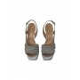 Sandalo con tacco VERNISSAGE E24260 CAMOSCIO GREY - LAMY donna