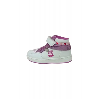 Sneakers LELLI KELLY Frangetta Mix LKAA8096 BIANCO/PORPORA Bambina