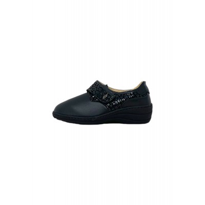 Mocassino linea comoda STILE DI VITA 7341 PARDO NERO Donna