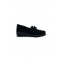 Mocassino comfort 9191 VELOUR NERO donna