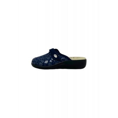 Pantofola SANYCOM 339 PITONE BLU DONNA