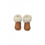 Stivaletto con pelliccia GRUNLAND JR CROY PP0199-I4 CUOIO bambina