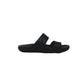 Pantofola doppia fascia CROCS 206761-001 BLACK UNISEX Taglia EU