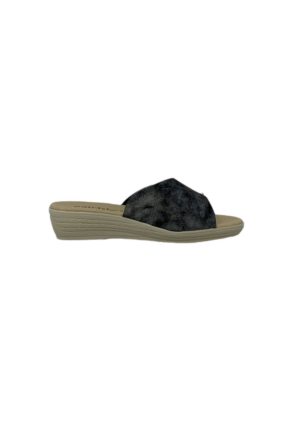 CIABATTA PATRIZIA AZZI 171 NERO/PELTRO donna